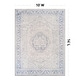 preview thumbnail 31 of 102, Medallion Flat Pile Washable Rug – Pet Friendly, Non-Slip, Perfect for Entryway, Living Room, and Bedroom