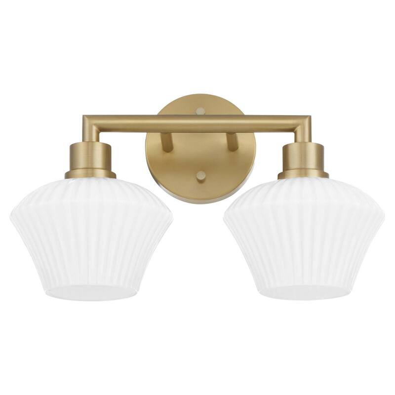 Quorum International 5221-2 Belinder 2 Light 16" Wide Vanity Light - Aged Brass
