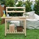 preview thumbnail 2 of 5, Desktop Push-Pull Style Gardening Work Bench,Outdoor Potting Table
