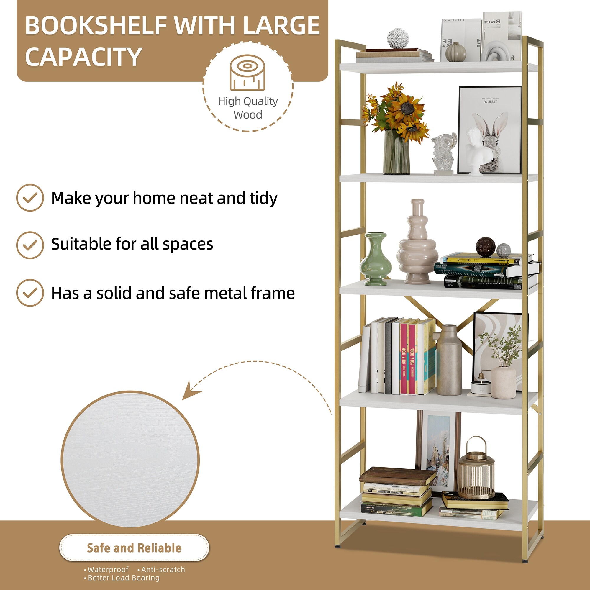 Steel shop frame bookshelf