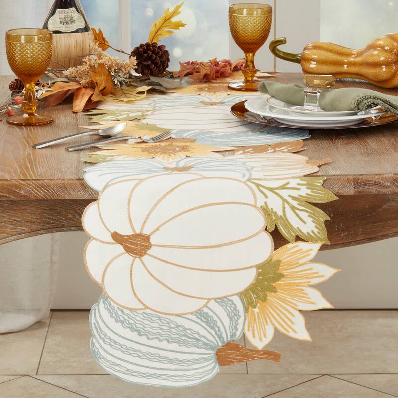 Harvest Haven Pumpkin Table Runner - 16"x70"