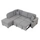preview thumbnail 75 of 79, 84.75" Sleeper Sofa Bed, 2 In 1 Pull Out Sofa Bed L Shape Couch With Storage Ottoman For Living Room, Bedroom Couch