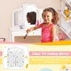 preview thumbnail 6 of 8, Gymax Kids Vanity Table Set Tri-Folding Mirror Pretend Play Dressing