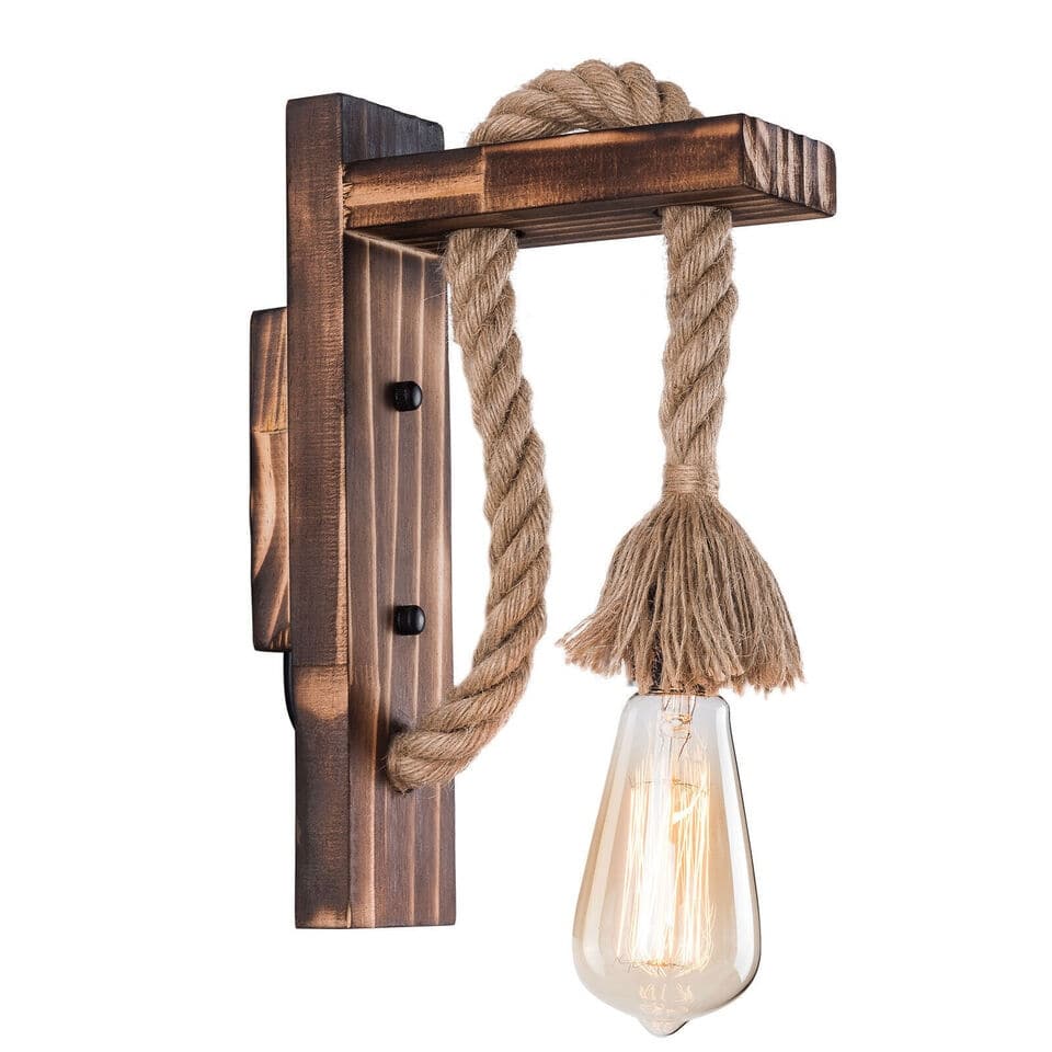 Rustic Indoor Wall Lantern Sconce Light