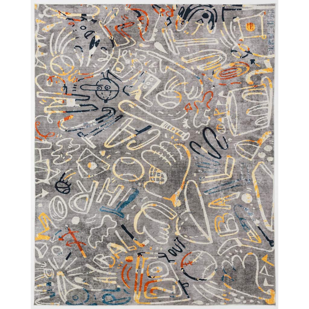 Katie Merz SPORTSGLYPHS Baseball Area Rug