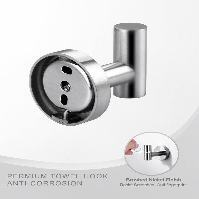 Round shape Knob Robe/Towel Hook 4PCS