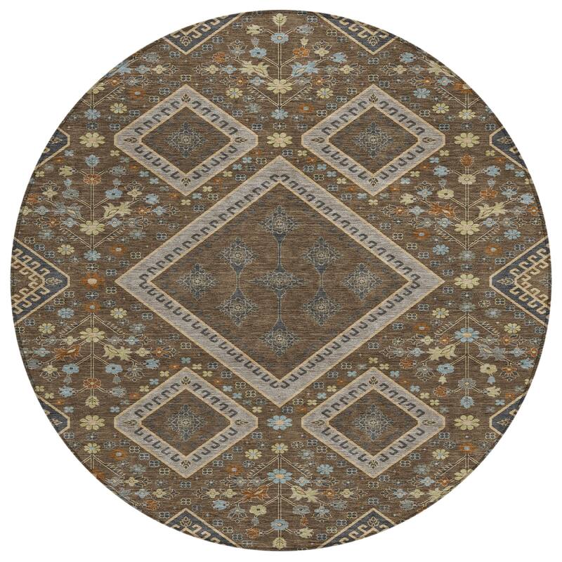 Machine Washable Indoor/ Outdoor Boho Milli Chantille Rug