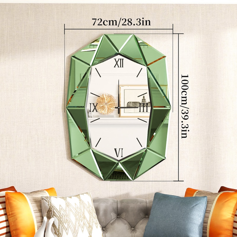 Diamond Beveled Edge Bathroom Wall Vanity Mirror