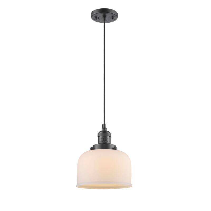 Innovations Lighting Large Bell 8" Wide Mini Pendant - Cord Suspension
