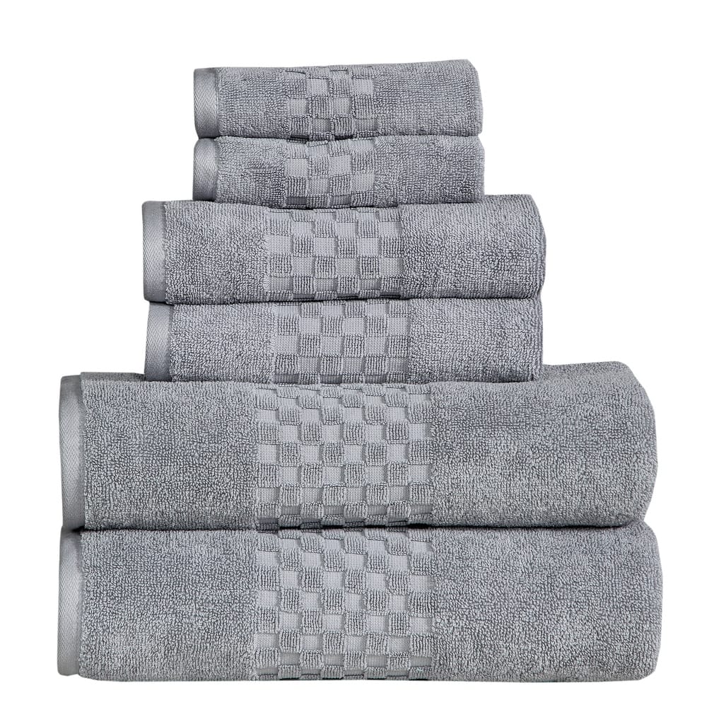 Luxurious Absorbent 650 GSM Combed Cotton 6-piece Towel Set
