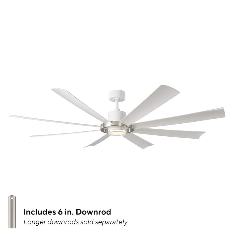 Aura Indoor or Outdoor 8-Blade 72in Smart Ceiling Fan - 72