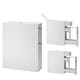 preview thumbnail 10 of 8, Narrow Wood Floor Bathroom Storage Cabinet Holder Organizer