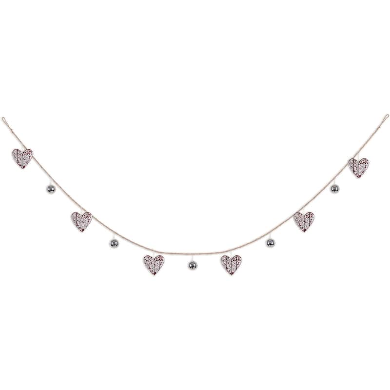 Rustic Heart Garland 72"
