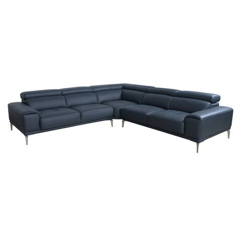 Abbyson Samira Top Grain Leather Sectional