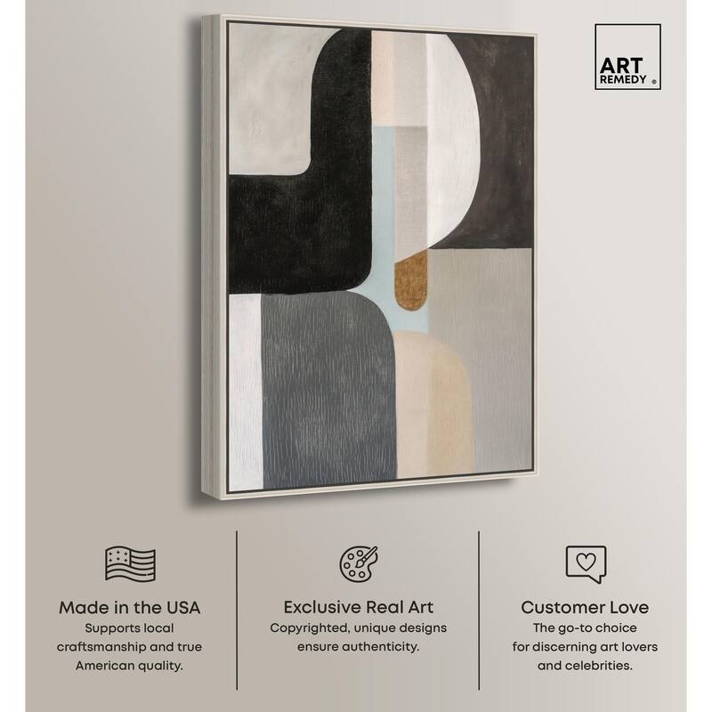 Interlocking Segments III Canvas by Art Remedy