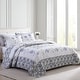 preview thumbnail 1 of 18, Carnation Embroidered Bedspread Blue - Full
