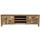 preview thumbnail 2 of 6, Chic Teak Recycled Teak Wood Mozaik Media Center, 2 Door