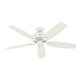 preview thumbnail 9 of 15, Hunter 52' Amberlin Ceiling Fan with LED Light Kit, Pull Chains - Farmhouse, Transitional, Rustic