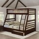 preview thumbnail 1 of 1, Twin/Full Bunk Bed with Storage Drawers & Slat System Espresso