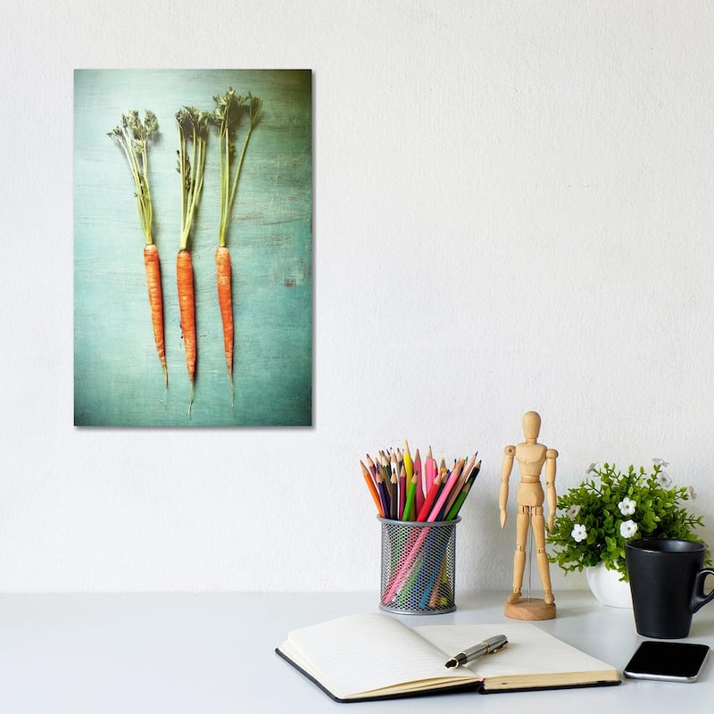 iCanvas "Three Carrots" by Olivia Joy StClaire Canvas Print - 12x8x0.75