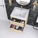 preview thumbnail 163 of 191, Wood Wall-Mounted Bathroom Vanity with Sink and Soft Close Drawers