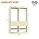 preview thumbnail 31 of 30, 25'' W Freestanding Closet System with 2 Wooden Drawers and Adjustable Shoes Rack and Hanging Rod,Walk-in Closet Organizer