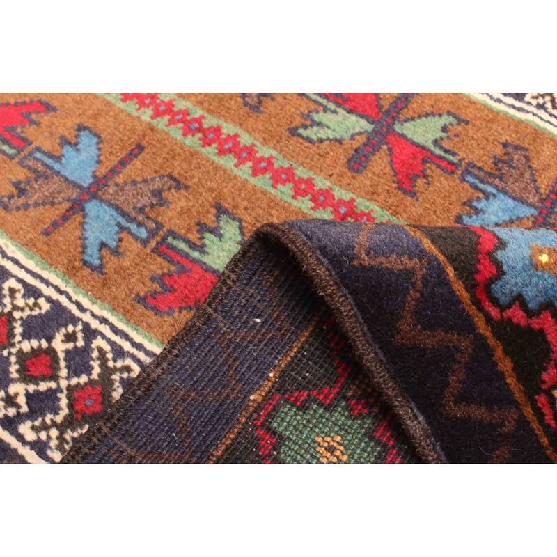 ECARPETGALLERY Hand-knotted Teimani Brown Wool Rug - 2'11 x 4'11