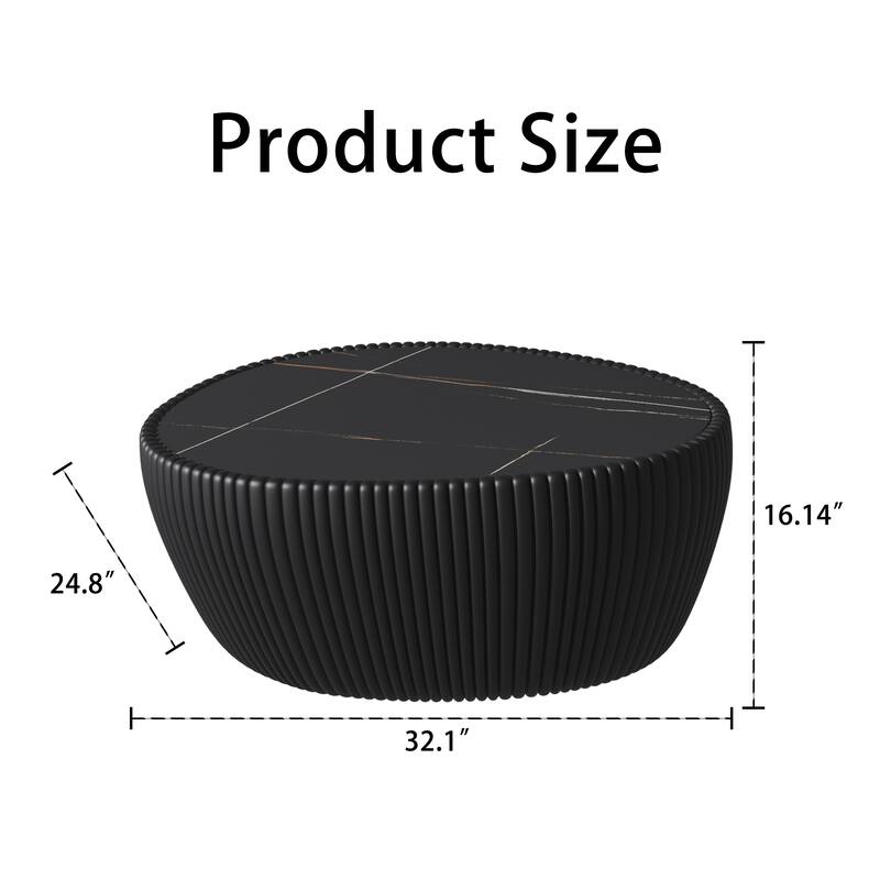 eggs Shape Leather Coffee modern Sofa Table