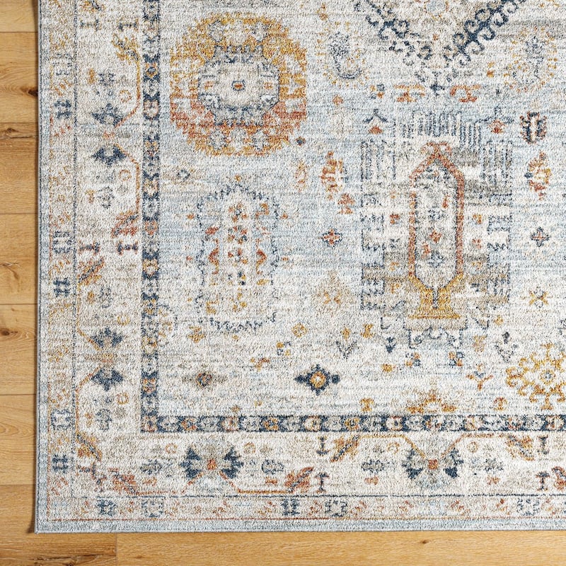 Livabliss Transitional Beckham Medallion Area Rug