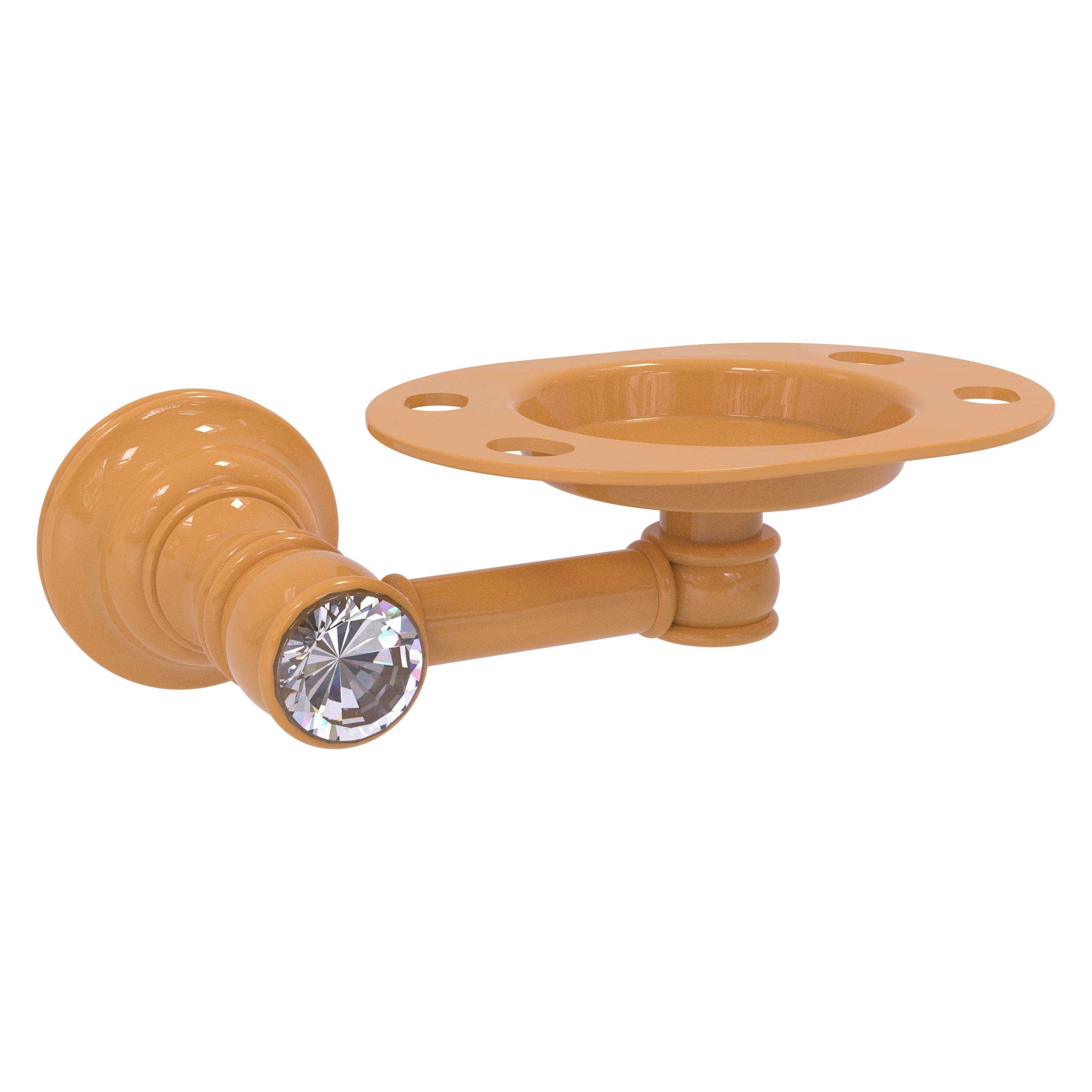 Allied Brass Carolina Crystal Collection Tumbler and Toothbrush Holder