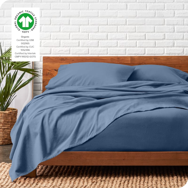 Bare Home Organic Cotton Flannel Sheet Set