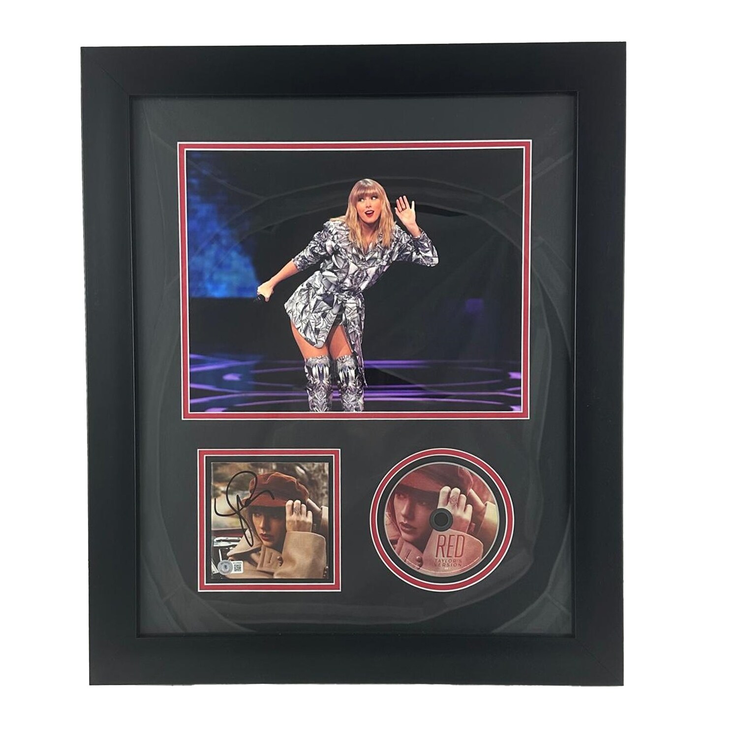 Taylor Swift Signed Framed 'Red Taylor's Version' CD Insert - 21