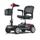 preview thumbnail 51 of 61, 4 Wheel Mobility Scooter Compact 300 Lb Load Bearing Capacity 300w Motor Wheelchair Device For Grown-ups Elderly Red