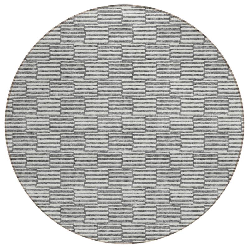 HomeRoots Geometric Transitional Rectangle Outdoor Rug