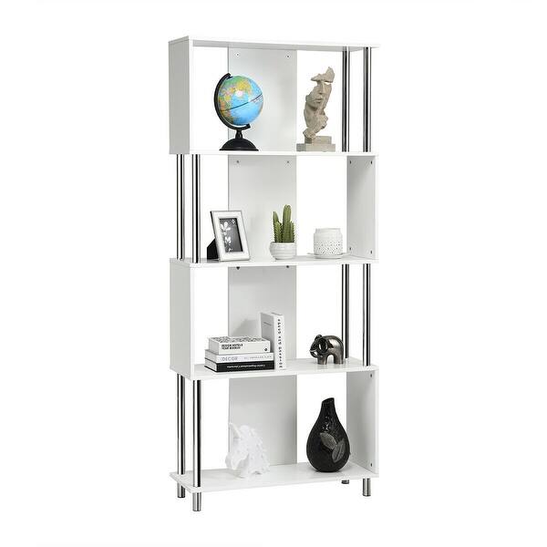 Shop Costway 4 Tier Bookcase Modern Display Shelf Organizer