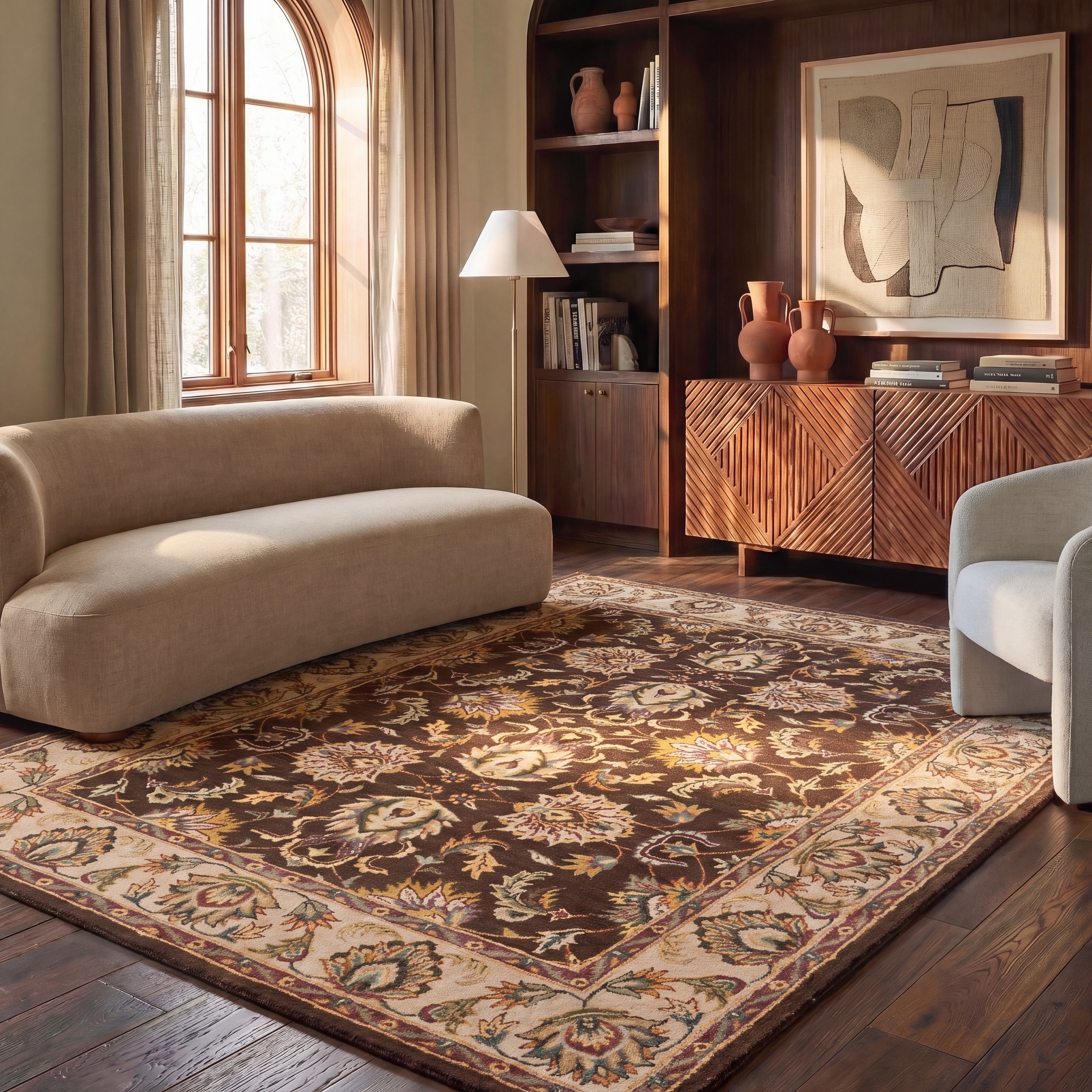 SAFAVIEH Handmade Heritage Star Gradient Traditional Oriental Wool Rug