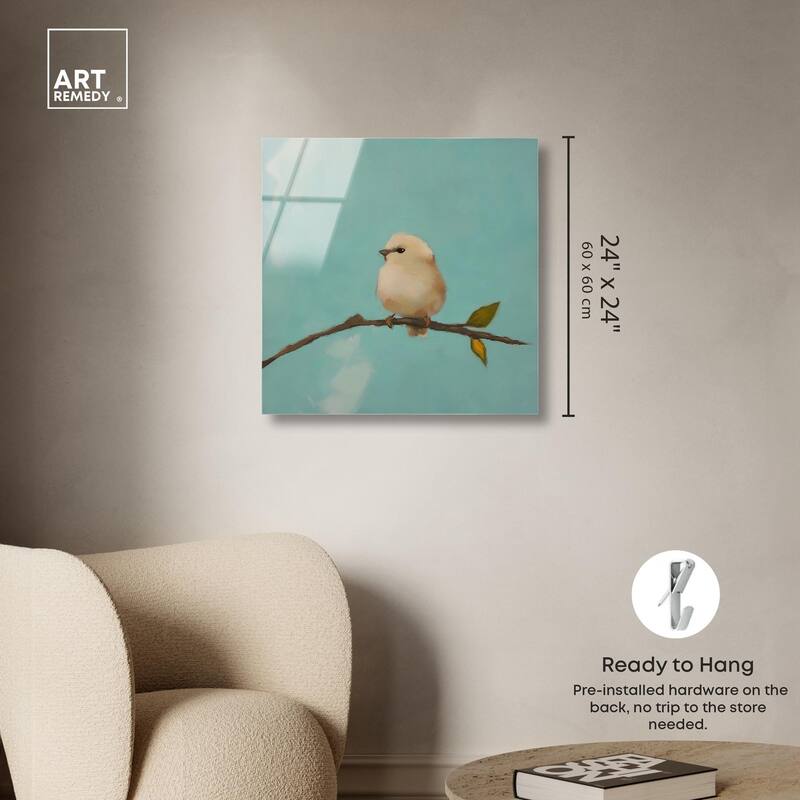 Azure Avian Acrylic by Art Remedy, Ready to Hang