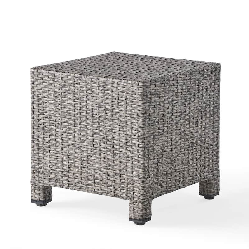 Puerta Outdoor Wicker 3-piece Swivel Chat Set with Cushions by Christopher Knight Home