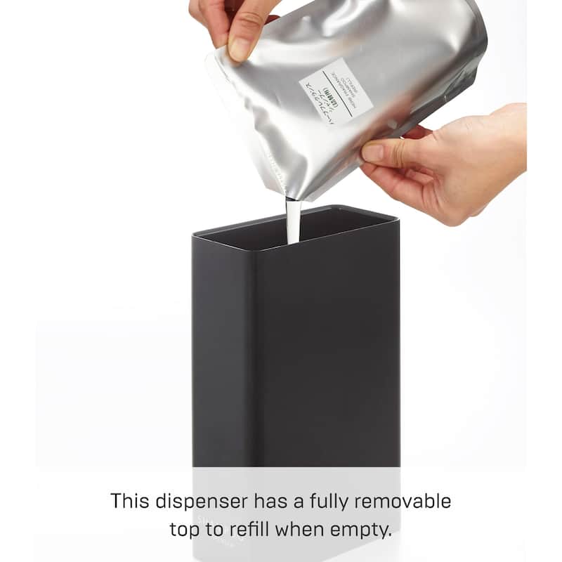 Yamazaki Home Rectangle Shower Dispenser - Three Styles, ABS Plastic, Conditioner, 24 fluid oz., 700 ml