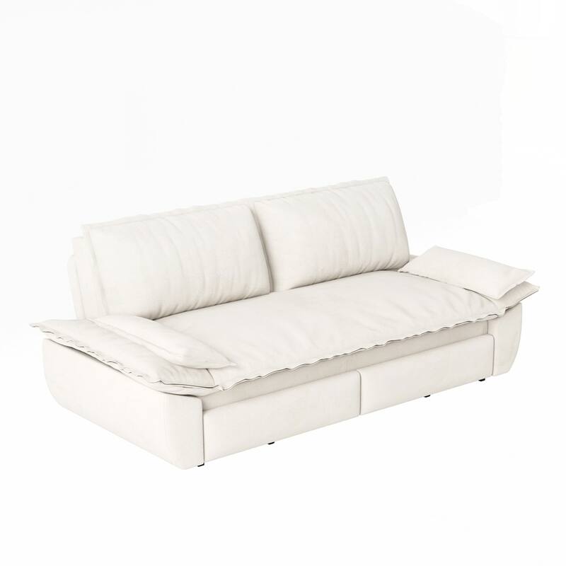 Convertible Sleeper Sofa Multi-Functional Velvet Loveseat Bed