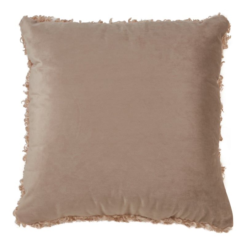 Faux Lamb Fur Throw Pillow
