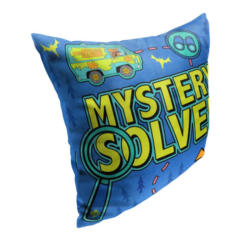 Warner Brothers Scooby-Doo Mystery Solved Map 18 Inch Throw Pillow