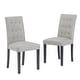 preview thumbnail 9 of 7, Tufted Dining Room Chairs Set of 2, Parsons Diner Chairs Upholstered Side Kitchen Chairs with Solid Wood Legs and Padded Seat