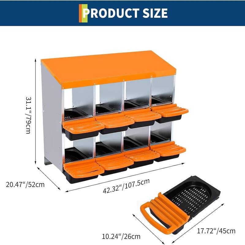 Metal Chicken Nesting Box