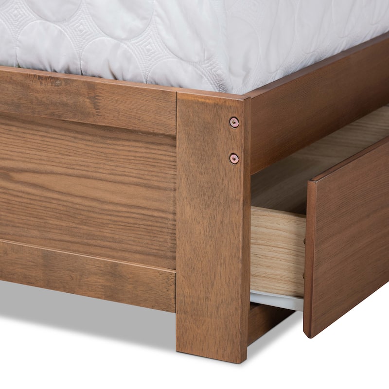Eleni Modern and Contemporary Transitional 3-Drawer Storage Bed