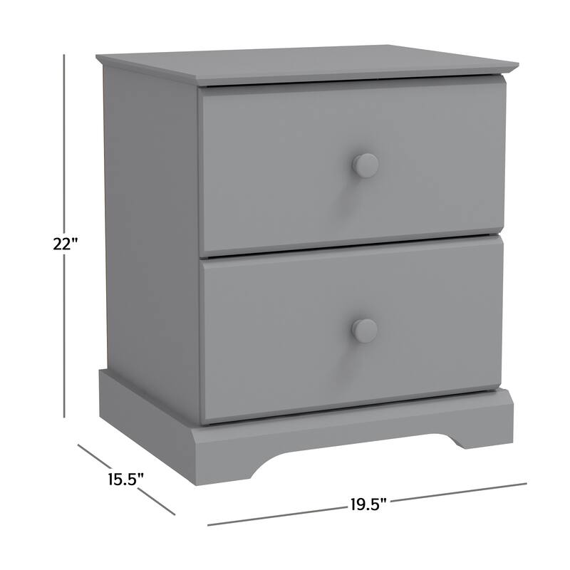 Hillsdale Furniture Baylor Wood 2-Drawer Nightstand