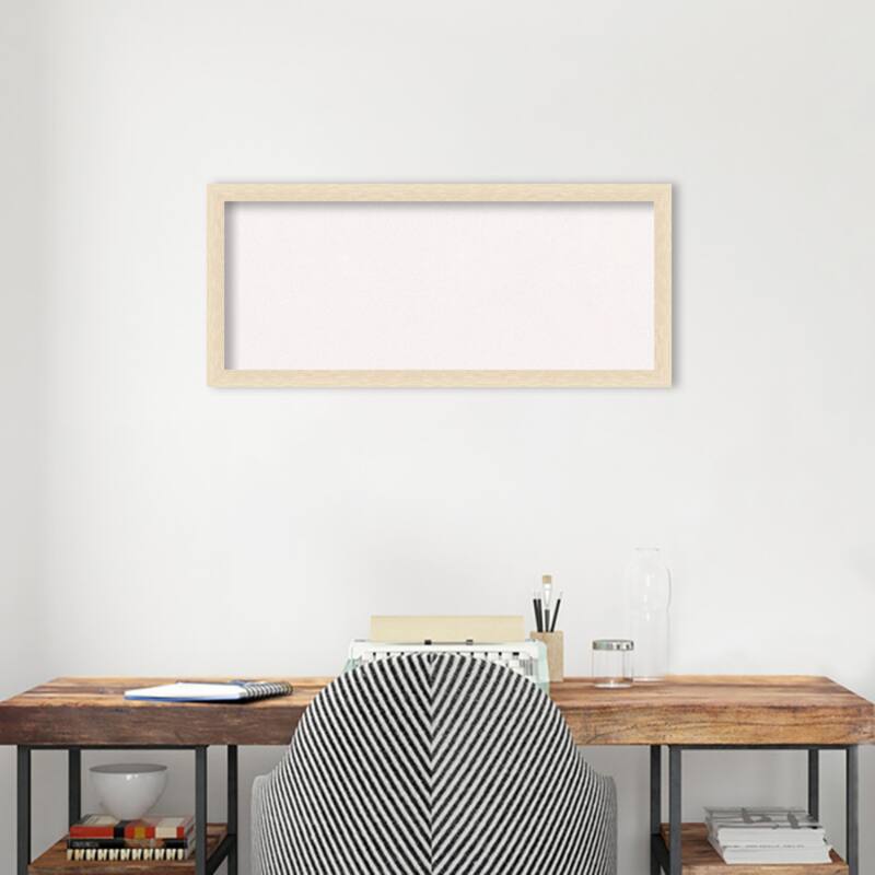 Woodgrain Stripe Wood Framed White Corkboard Bulletin Board
