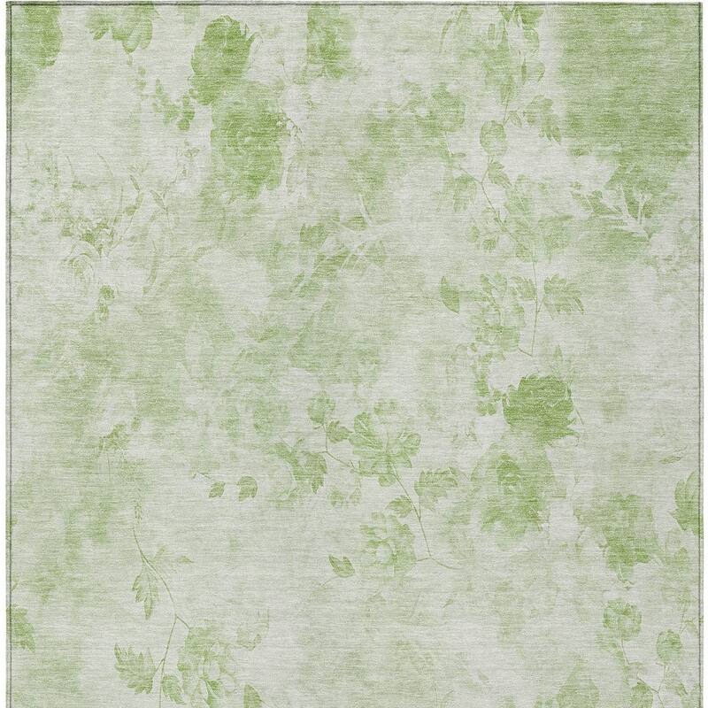 HomeRoots Floral Transitional Rectangle Outdoor Rug
