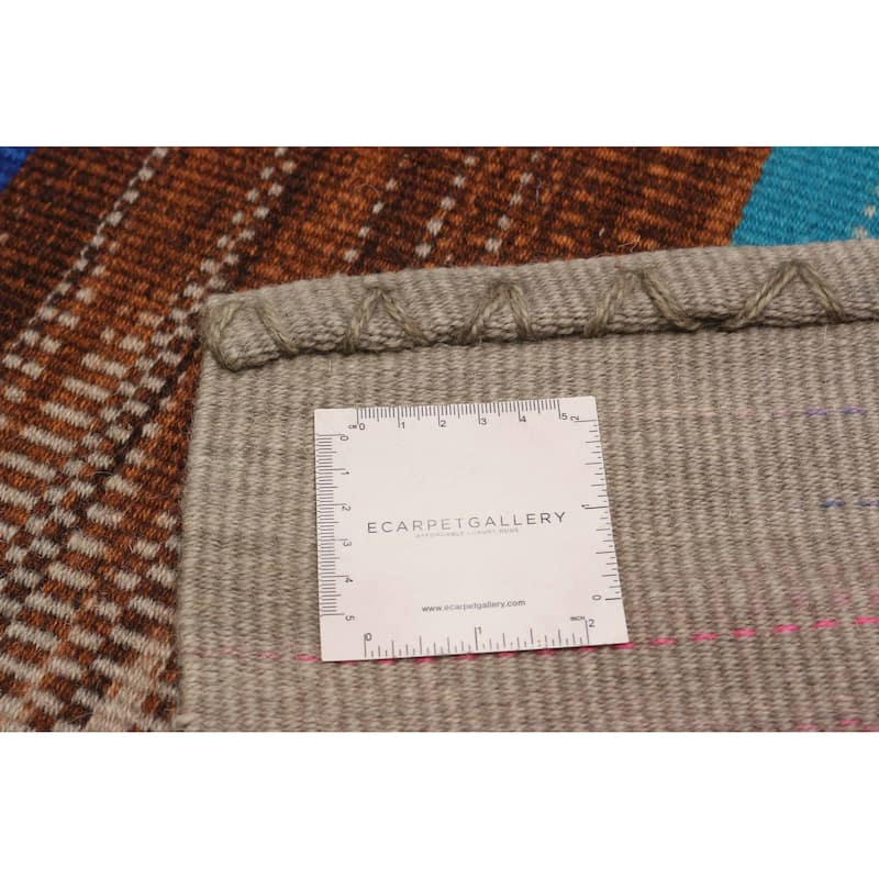 ECARPETGALLERY Flat-Weave Ankara FW Grey Wool Kilim - 9'10 x 12'8