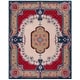 preview thumbnail 100 of 115, SAFAVIEH Handmade Bellagio Fronnie Oriental Medallion Wool Rug 9' x 12' - Ivory/Pink - Rectangle